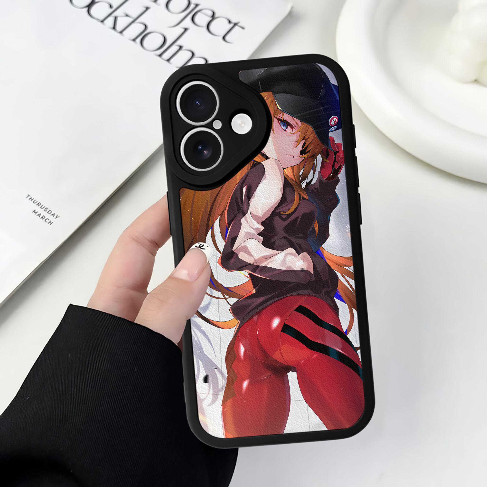 （画像用） EVA 新世紀エヴァンゲリオン 【iPhone 16シリーズ対応】シリコンスマホケース（レザー調） 材質：シリコン